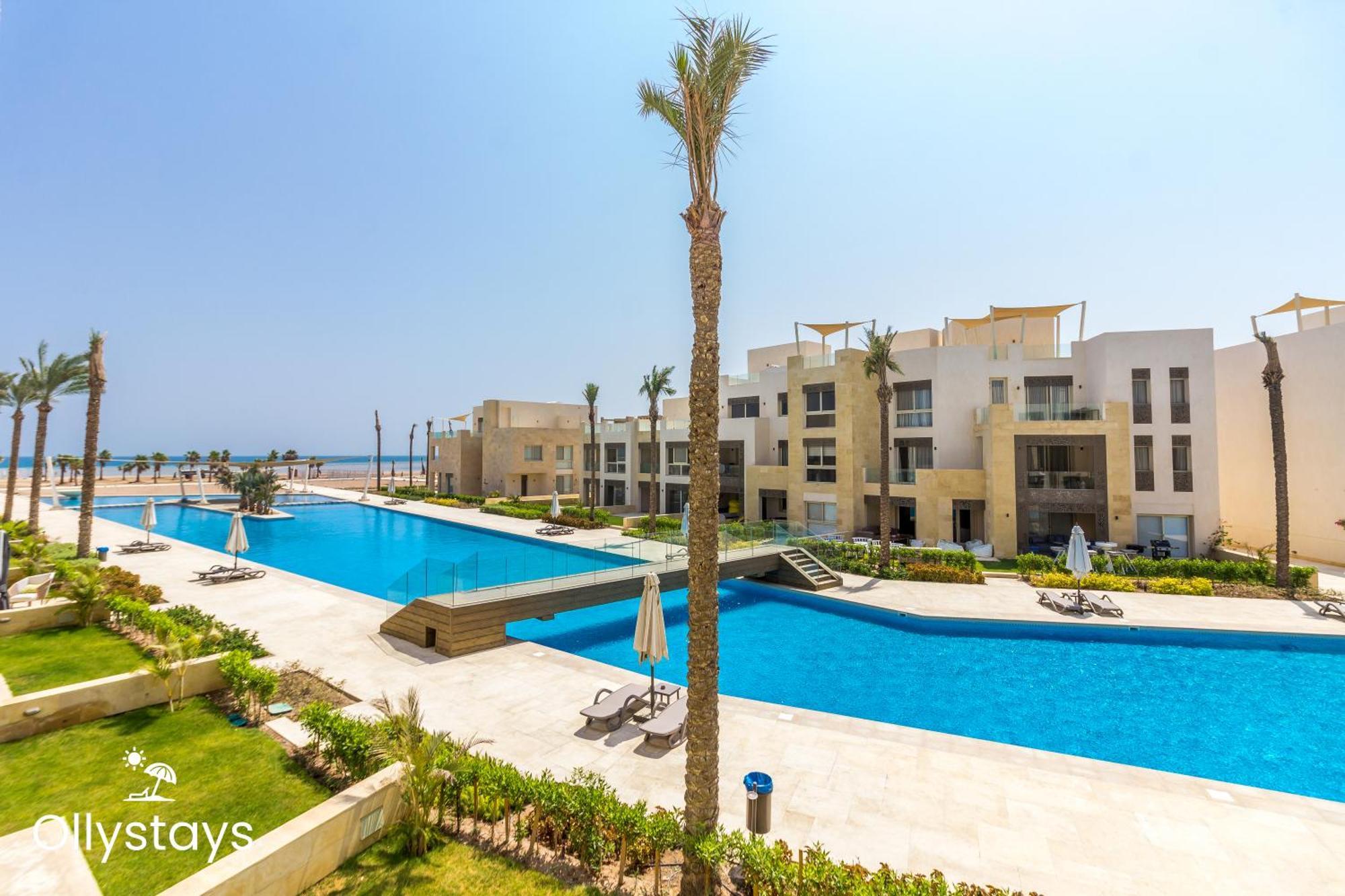 Ollystays Mangroovy Seaview 2Br Beach And Pool Free Access ฮูร์กาดา ภายนอก รูปภาพ